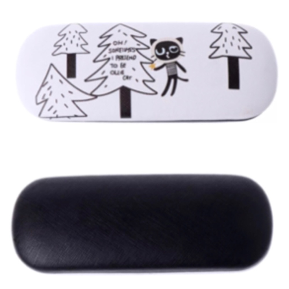 Cute Kitty Cat Hard Shell Case for Sunglasses, Large, NEW